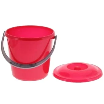 Ведро10л Соло с крышкой перламутровое красное С633ККРА_3