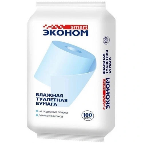 Влажная туалетная бумага Эконом smart №100