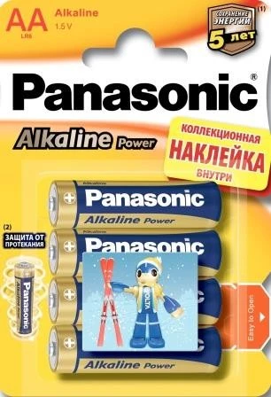 Батарейка Panasonic Alkaline Power LR6 4xBL Bronze (48/240)