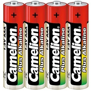 Батарейка алкалиновая Camelion LR3, тип AAA (спайка, 4 шт)(15/300)