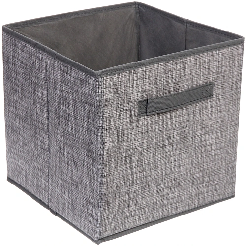 Короб - органайзер складной для хранения вещей "ЭФОЛТ", цвет пыльно - серый, 28*28*28см✦
