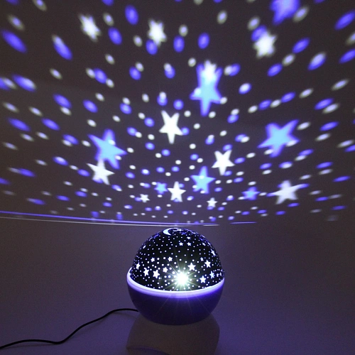Светильник Диско-шар Double Magic (в комплекте 2 плафона - диско, звездное небо), Bluetooth, авторежим, USB, в ассортименте_17