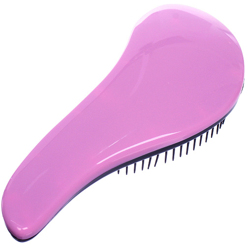 Расческа массажная Компактная-капля, цвет фиолетовый, в коробке, 18см_4