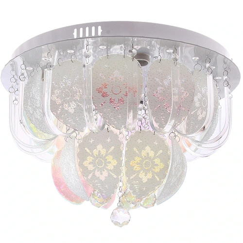 Люстра 5*40Вт Е27+LED 30*50*50см хром A8079-500