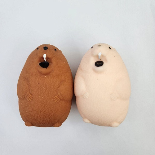 Игрушка "Зверушка" Бобёр, 8,5*6 см, сквиш