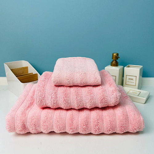 Полотенце махровое 30*50см "FLUFFY" цвет пудровый 01-050, плотность 500гр/м2