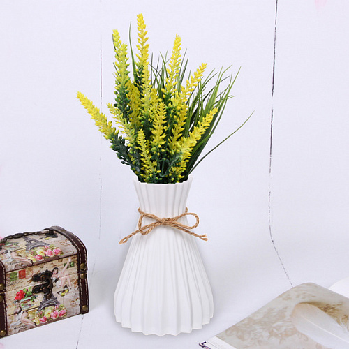 Ваза из пластика Селин 1217см цвет белый_3