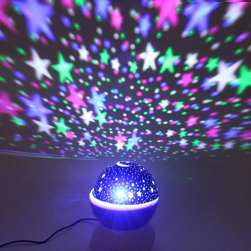 Светильник Диско-шар Double Magic (в комплекте 2 плафона - диско, звездное небо), Bluetooth, авторежим, USB, в ассортименте_18