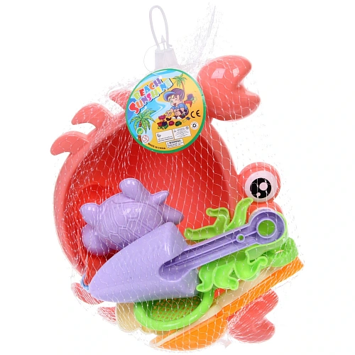 Набор для игры в песочнице Крабик, 2218 см, 10 предметов_5