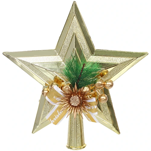 Звезда на ёлку 1921см Сюрприз, Золото_4