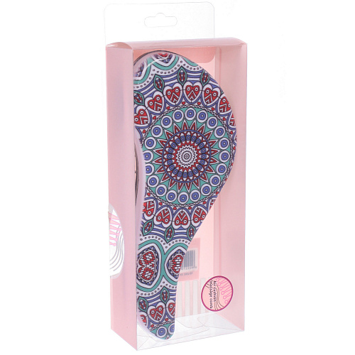 Расческа массажная компактная ЛАНТА, микс 4 дизайна, 187,5см (PVC коробка)_4