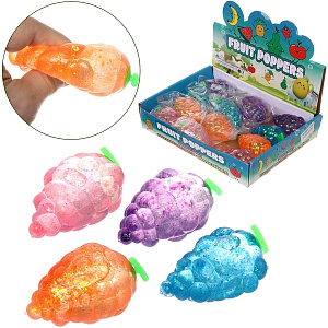 Игрушка "Виноград" мялка, 9 см, микс