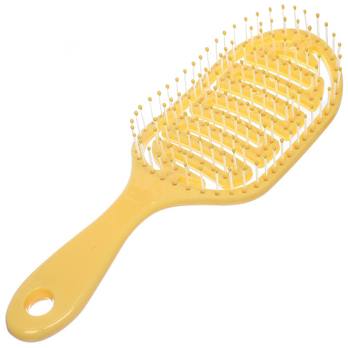 Расческа массажная продувная МАРЦИПАН, цвет желтый, 824см (пластиковая коробка)_7