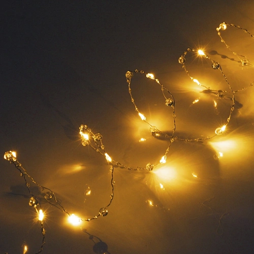 Гирлянда для дома НИТЬ Льдинка 10 м 100 ламп LED, 8 реж,IP-20, Теплый белый_4