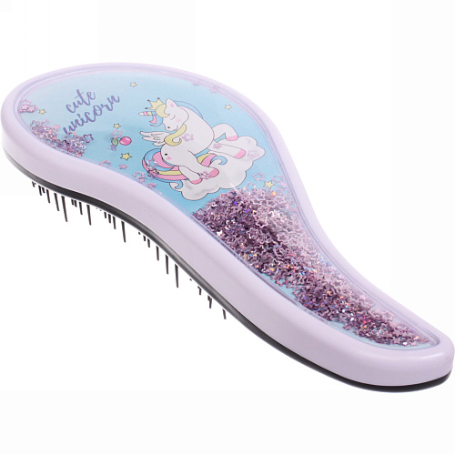 Расческа массажная Prestige - Единорожек Лили, микс 4 цвета, 819 (коробка PVC)_5