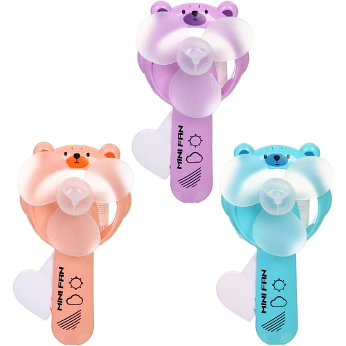 Вентилятор "Медвежонок" 12*6 см, микс