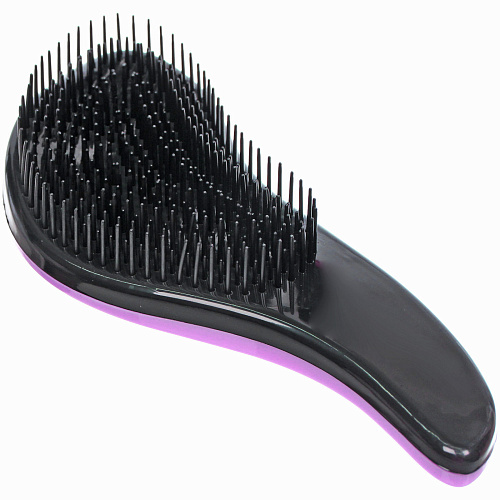 Расческа массажная Компактная-капля, цвет фиолетовый, в коробке, 18см_5