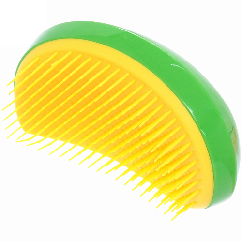 Расческа массажная компактная Mila Mi, цвет зеленыйжелтый, 712см_5