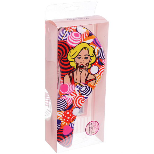 Расческа массажная компактная ФАНТАТА, микс 4 дизайна, 187,5см (PVC коробка)_10