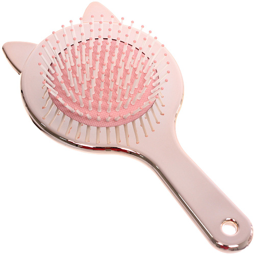 Расчёска массажная зеркальная КИТИ СЕТ, цвет благородное золото, 19510см (коробка PVS)_5