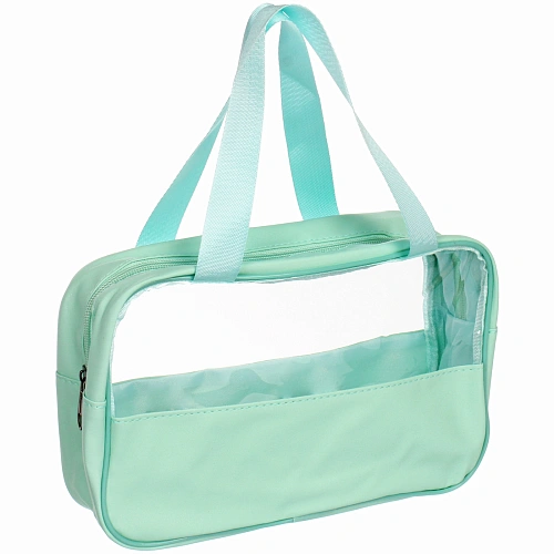 Косметичка универсальная "Bon Salon medium", цвет мятный, 8*15*25см