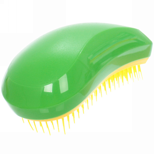 Расческа массажная компактная Mila Mi, цвет зеленыйжелтый, 712см_6
