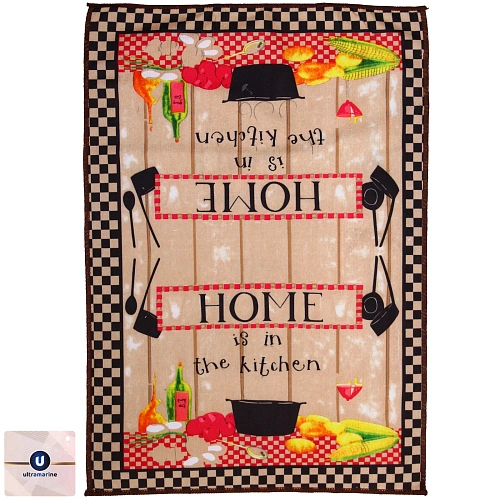 Полотенце кухонное "Kitchen - Домашний уют" 40*57 см, микрофибра 200 гр/м2