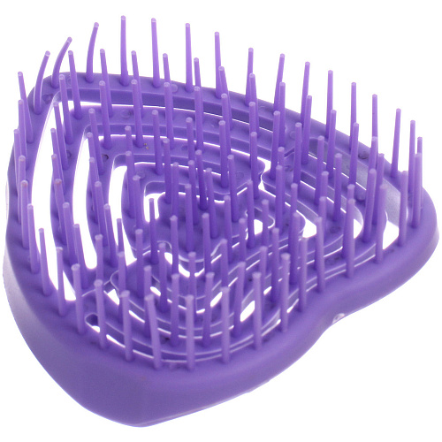 Расческа массажная компактная для влажных волос МИРА, цвет фиолетовый, 8,59см (PVC коробка)_3