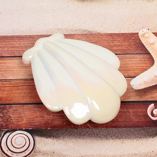 Расческа массажная компактная Beauty Home, ракушка жемчужная, в коробке, 1085см_3