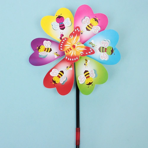 Ветрячок Летняя полянка d-22 см, 50 см, в ассортименте_4