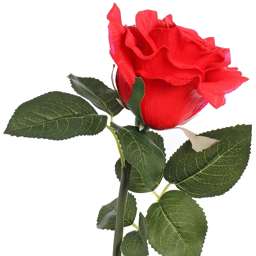 Цветок искусственный Natur 50см Роза красная_4