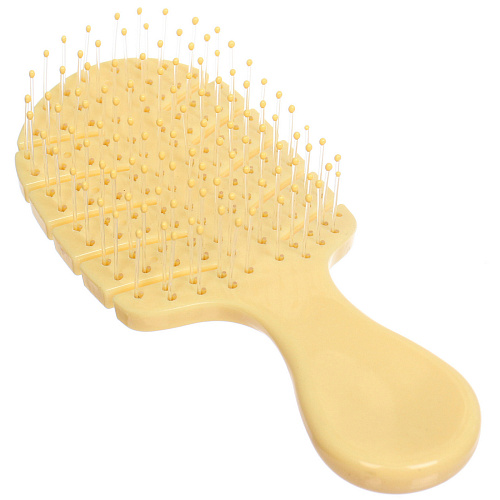 Расческа массажная продувная ЛОТОС, цвет желтый, 6,314см (пластиковая коробка)_3