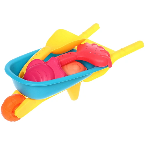 Набор для игры в песочнице Тачка, 3214 см, 5 предметов, микс_16