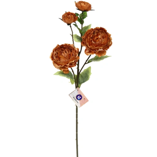Искусственные цветы "FLOWERS MAGIC" 63см Пионы 4 цветка золотые