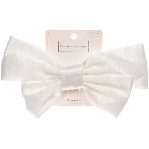 Зажим для волос "ПЕРСЕЯ", цвет белый, 14*11см (белый блистер)