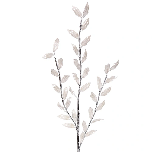 Ветка декоративная Блеск камней 63 см, Серебро_3