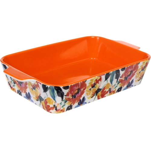 Форма керамическая для запекания "Пионы" 39*23*7см