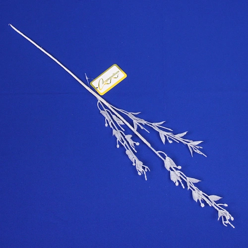 Ветка декоративная Сказочные блики 65 см, Белый_2