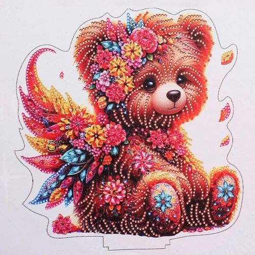 Набор для творчества на акриловой подставке "DIAMOND", мишка с крылышками, 23.5*24см, (коробка)