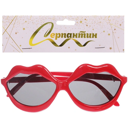 Очки карнавальные Поцелуй 14,25,6 см_5