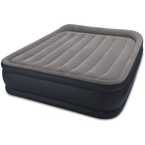 Кровать надувная Deluxe Pillow Rest Raised,203*152*42 см,встроенный насос 220В,Intex (64136ND)
