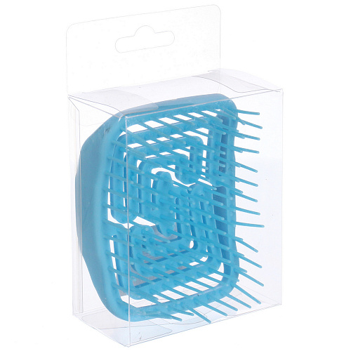 Расческа массажная компактная Сosmo style, цвет голубой, 98см , в пластиковой коробке_8