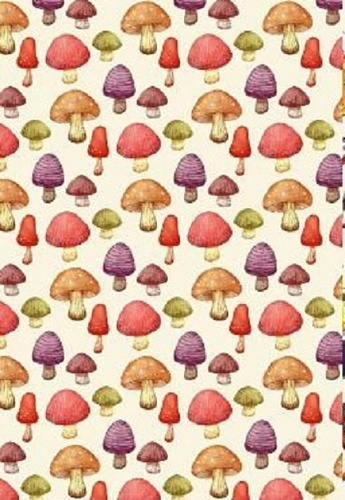 Полотенце кухонное "Flavor - Грибочки" 40*57 см, микрофибра 200 гр/м2