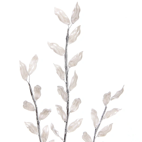 Ветка декоративная Блеск камней 63 см, Серебро_4