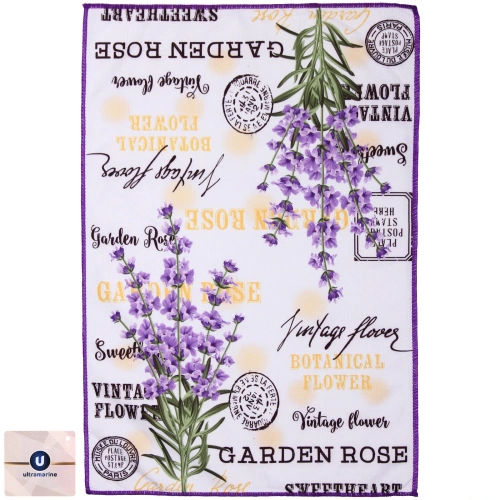 Полотенце кухонное "Summer - Лаванда" 40*57 см, микрофибра 200 гр/м2