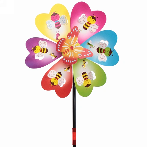 Ветрячок Летняя полянка d-22 см, 50 см, в ассортименте_7