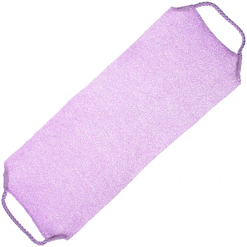 Мочалка скрабирующая японская "Premium - Monako", цвет сиреневый, 19*45 (растяг. до 90см)✦