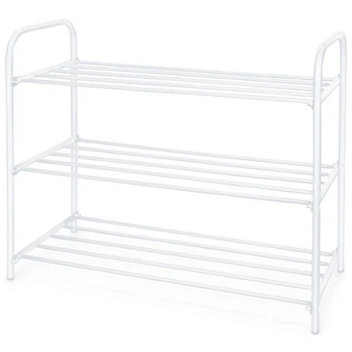 Этажерка для обуви 3 полки 790*330*590мм матовый белый ЭТК3/МБ