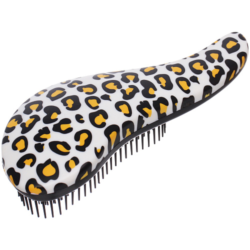 Расческа массажная компактная Perfection, принт леопард, цвет белый, 1858см (коробка PVC)_3