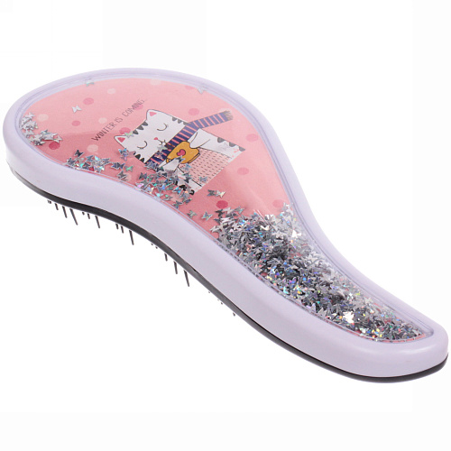 Расческа массажная  Prestige - Котик Оливер, микс 4 цвета , 819 (коробка PVC)_7